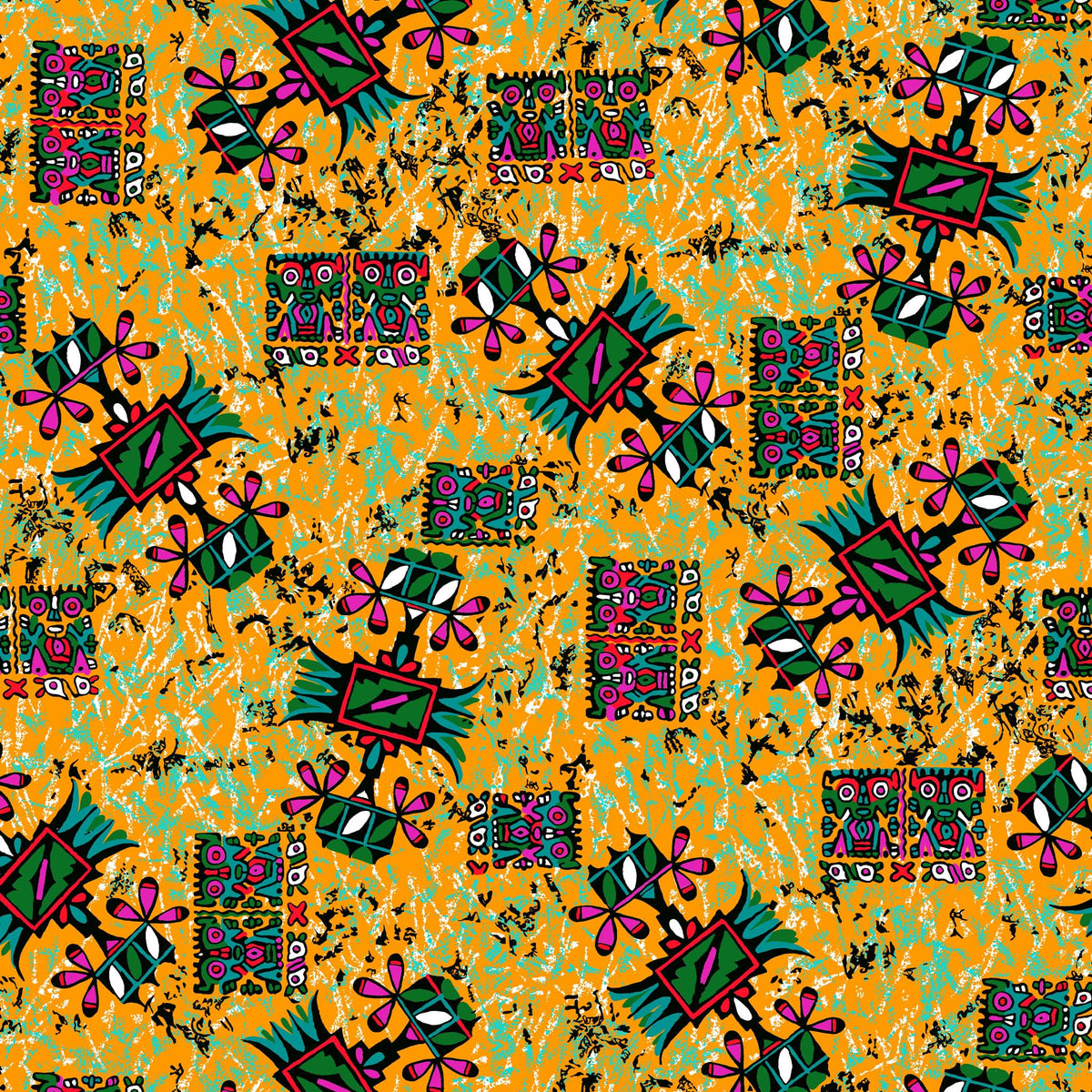 Abstract Printed Fabric by the Yard Fabric on Demand