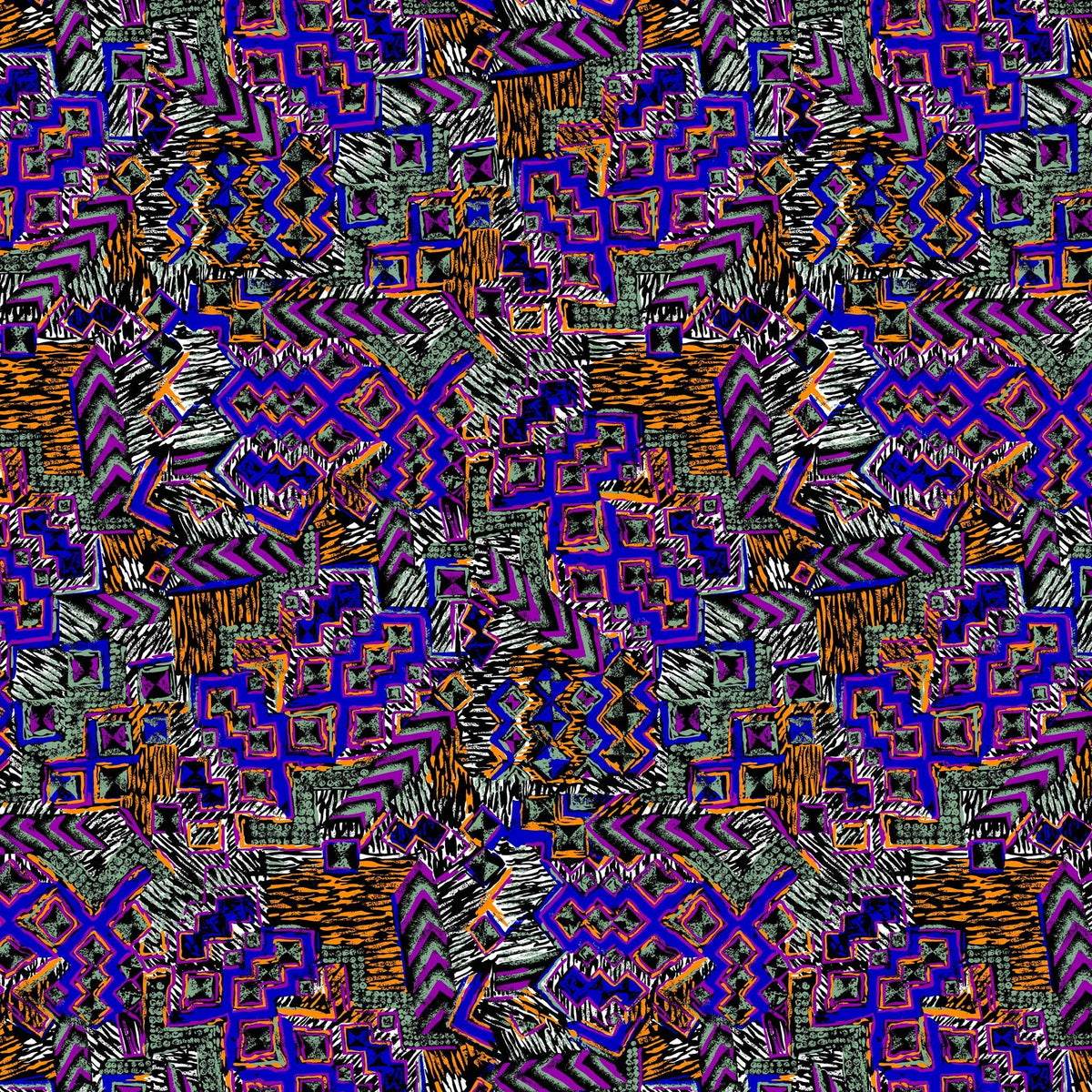 Abstract Printed Fabric by the Yard | Fabric on Demand