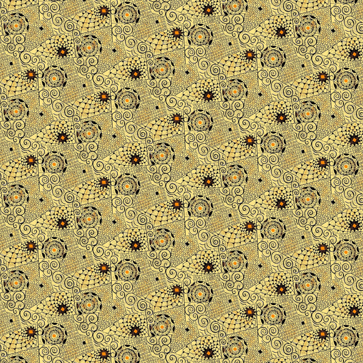 Abstract Printed Fabric by the Yard Fabric on Demand