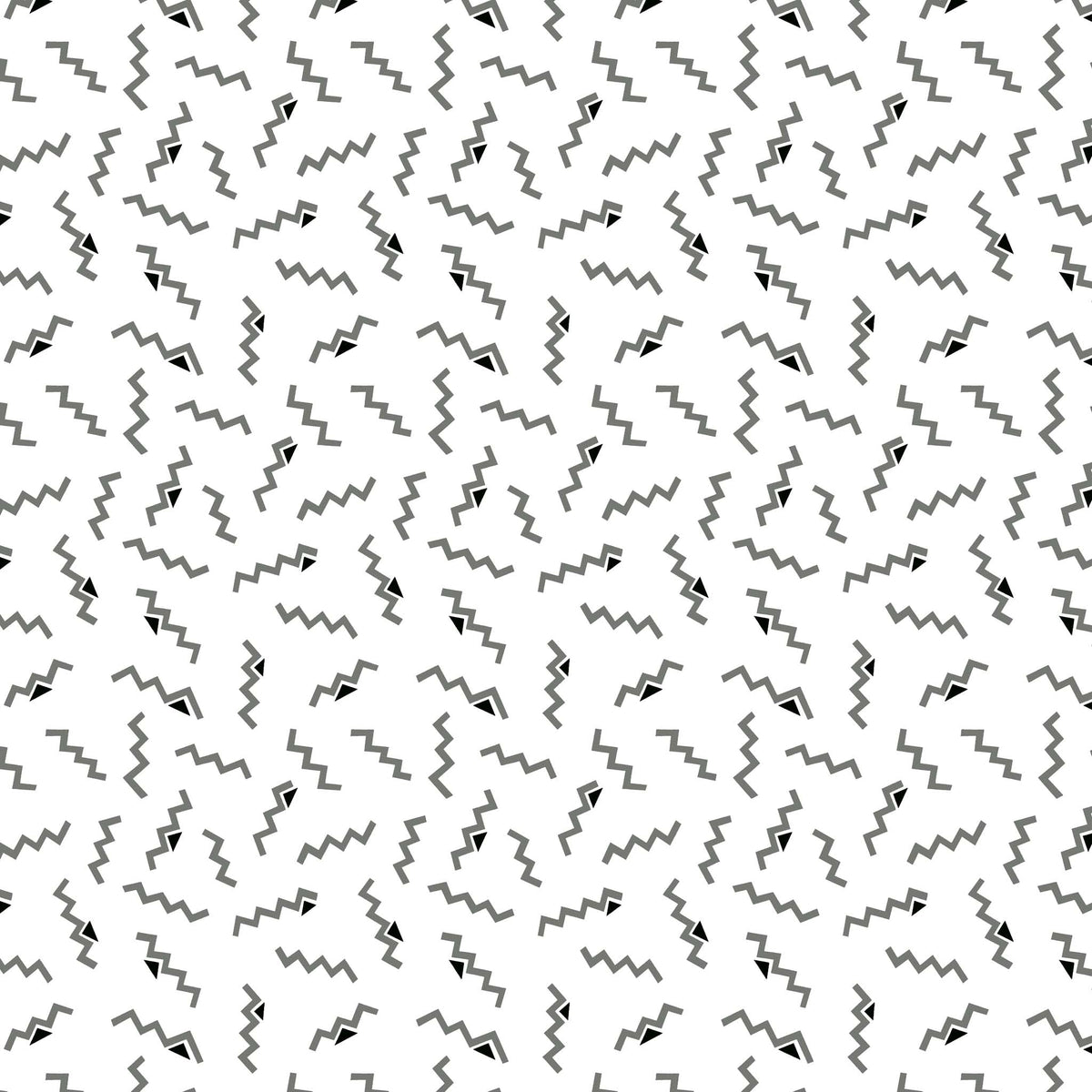 ZigZag Confetti Design Printed Fabric by the Yard Fabric on Demand