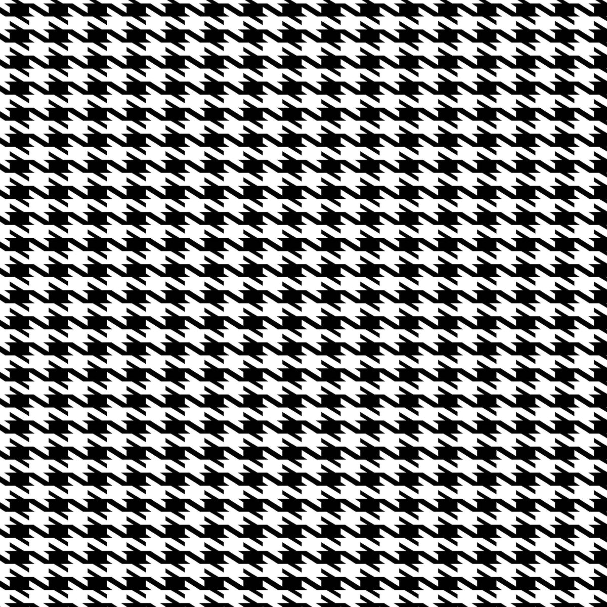 Chunky Houndstooth Printed Fabric by the Yard | Fabric on Demand